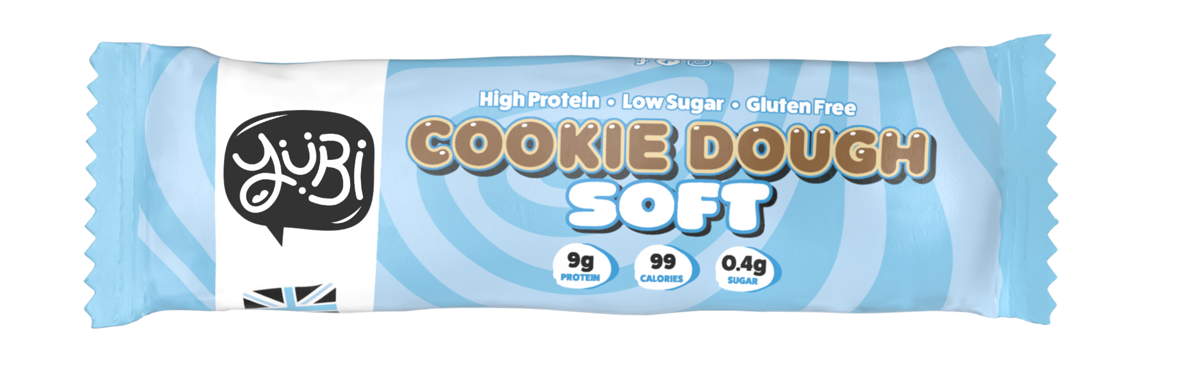 YuBi Cookie Dough Soft bar wrapper